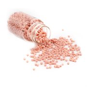 Seed beads. 2 mm. 30 gram/1800 stk. i plastrør. Rosa.